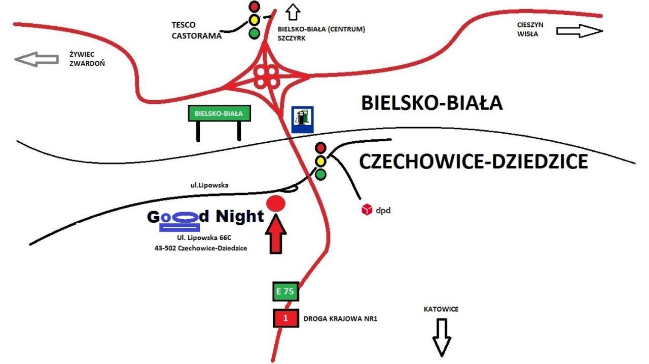 Good Night Noclegi & Strefa Z Sauna I Jacuzzi Ogolnodostepna Lub Na Wylacznosc Czechowice-Dziedzice Eksteriør billede